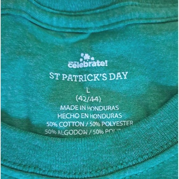 🪻BOGO🪻 "Who Needs Luck I Have Charm" St. Patrick's Day T-Shirt Size L - Picture 3 of 4